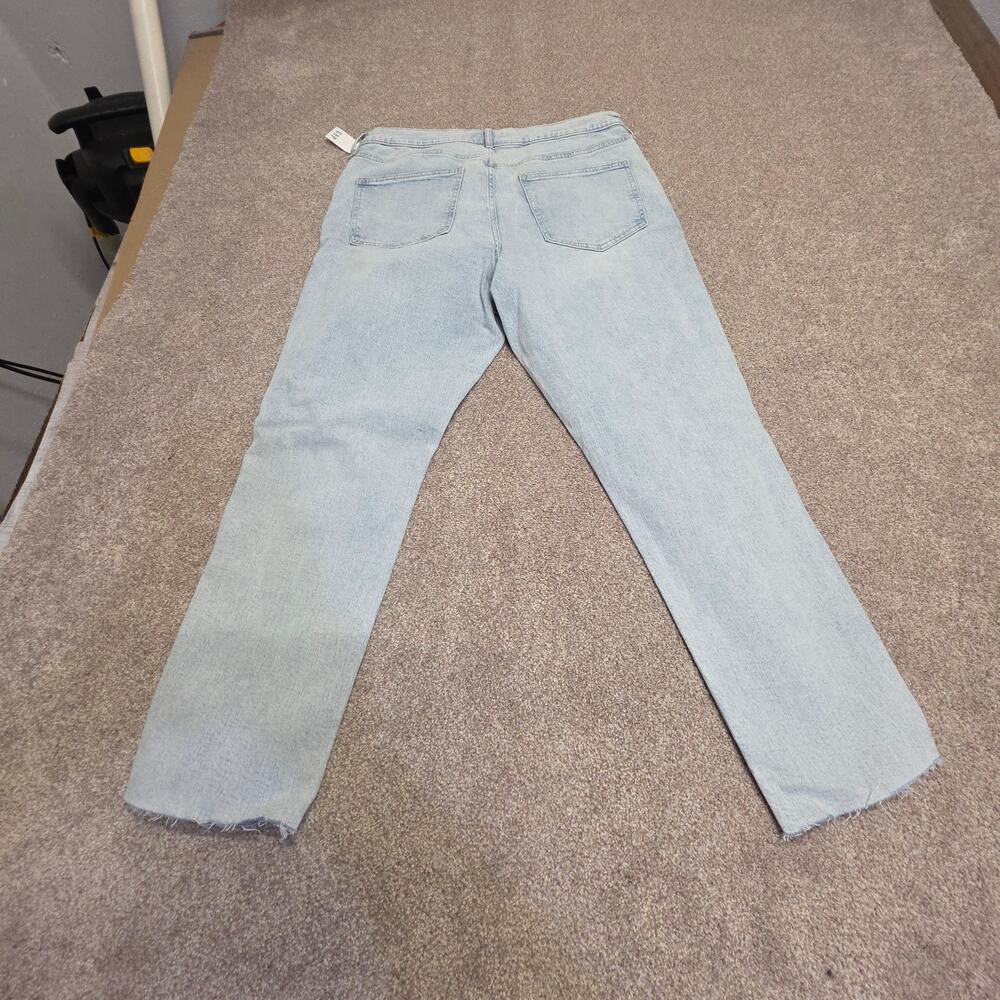 Indie sleaze Gap High Rise Vintage Slim Jean 16/33 Distressed Raw Hem Button Fly